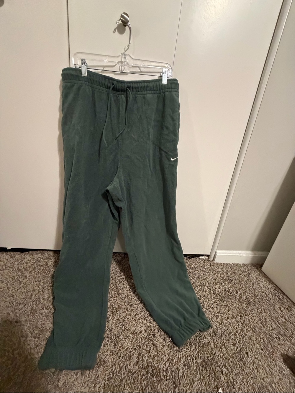 Nike Men's Forest Green Fleece Joggers Therma Fit